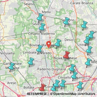 Mappa Via Stelvio, 20814 Limbiate MB, Italia (6.0555)