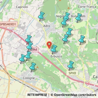 Mappa Via Don S. Fantoni, 25030 Erbusco BS, Italia (2.23714)