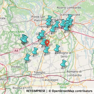 Mappa Via Alessandro Manzoni, 24049 Verdello BG, Italia (7.146)