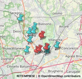 Mappa Via Don L. Sturzo, 20854 Vedano Al Lambro MB, Italia (2.818)