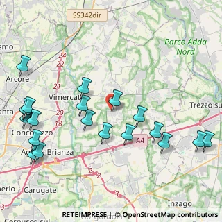 Mappa Via Ciucani, 20876 Ornago MB, Italia (5.1245)