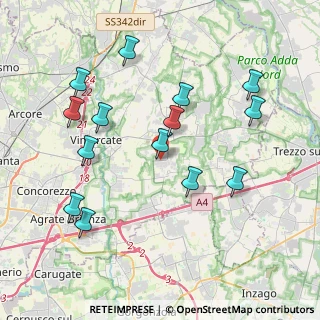 Mappa Via Ciucani, 20876 Ornago MB, Italia (4.10786)