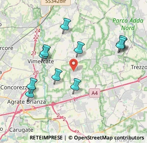 Mappa Via Ciucani, 20876 Ornago MB, Italia (3.97545)