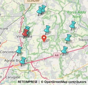 Mappa Via Ciucani, 20876 Ornago MB, Italia (4.16545)