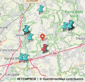 Mappa Via Ciucani, 20876 Ornago MB, Italia (4.21533)