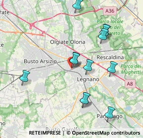 Mappa Via Attilio Agosti, 20025 Legnano MI, Italia (3.91083)