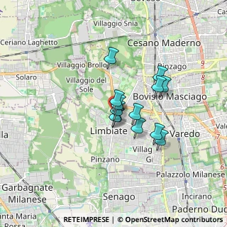 Mappa Via Fratelli Casati, 20051 Limbiate MB, Italia (1.14)