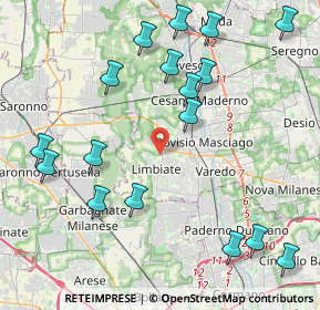 Mappa Via Fratelli Casati, 20051 Limbiate MB, Italia (4.92353)