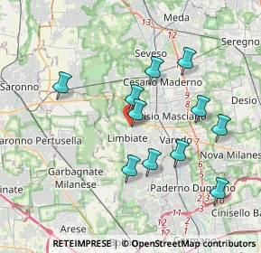 Mappa Via Fratelli Casati, 20051 Limbiate MB, Italia (3.5)
