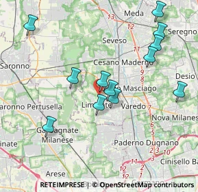 Mappa Via Fratelli Casati, 20051 Limbiate MB, Italia (3.97667)