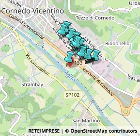 Mappa Pista Ciclabile Agno Guà, 36073 Cornedo Vicentino VI, Italia (0.24074)