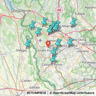 Mappa Via Pellico, 21015 Lonate Pozzolo VA, Italia (6.345)