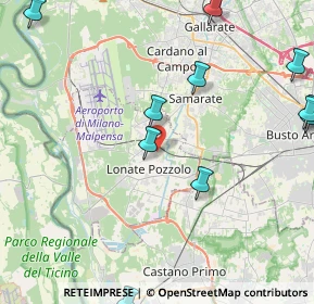 Mappa Via Pellico, 21015 Lonate Pozzolo VA, Italia (5.9325)