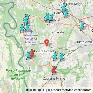 Mappa Via Pellico, 21015 Lonate Pozzolo VA, Italia (5.02429)