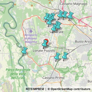 Mappa Via Pellico, 21015 Lonate Pozzolo VA, Italia (3.83533)