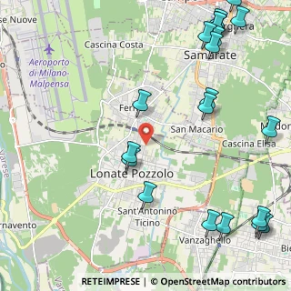 Mappa Via Pellico, 21015 Lonate Pozzolo VA, Italia (3.0525)