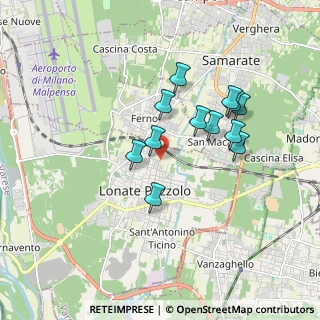 Mappa Via Pellico, 21015 Lonate Pozzolo VA, Italia (1.51417)