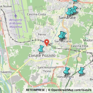 Mappa Via Pellico, 21015 Lonate Pozzolo VA, Italia (2.98308)