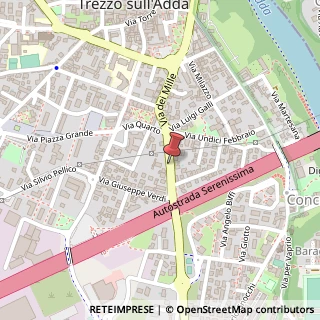 Mappa Via Giuseppe Verdi, 38, 20056 Trezzo sull'Adda, Milano (Lombardia)