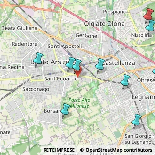 Mappa Via del Bosco, 21052 Busto Arsizio VA, Italia (2.91727)