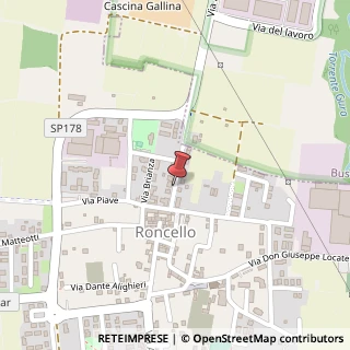 Mappa Via Foscolo, 4, 20877 Roncello, Monza e Brianza (Lombardia)