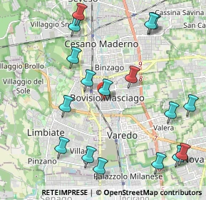 Mappa Corso Milano, 20813 Bovisio-Masciago MB, Italia (2.46824)