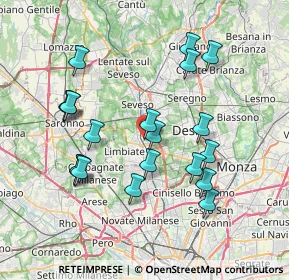 Mappa Corso Milano, 20813 Bovisio-Masciago MB, Italia (7.391)