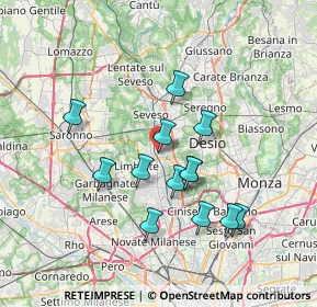 Mappa Corso Milano, 20813 Bovisio-Masciago MB, Italia (6.30077)