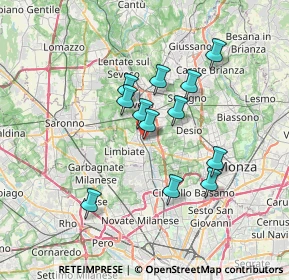 Mappa Corso Milano, 20813 Bovisio-Masciago MB, Italia (5.755)