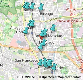 Mappa Corso Milano, 20813 Bovisio-Masciago MB, Italia (1.0255)