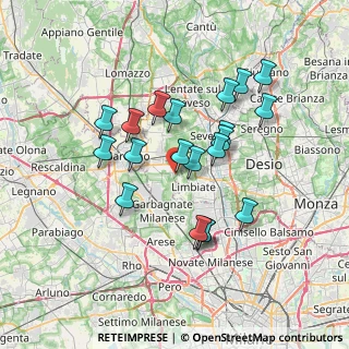 Mappa Via Giulio Verne, 20033 Solaro MI, Italia (6.279)