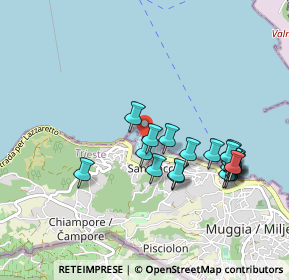 Mappa S.da per Lazzaretto, 34015 Muggia TS, Italia (0.9155)