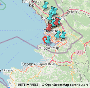 Mappa S.da per Lazzaretto, 34015 Muggia TS, Italia (6.29333)