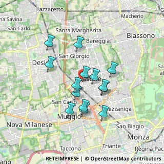 Mappa Via Giacomo Matteotti Angolo, 20851 Lissone MB, Italia (1.44143)