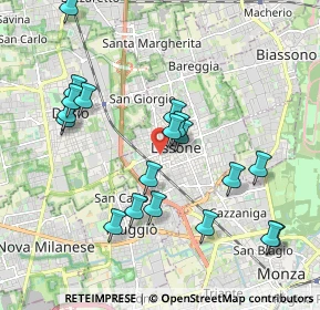 Mappa Via Giacomo Matteotti Angolo, 20851 Lissone MB, Italia (2.01421)
