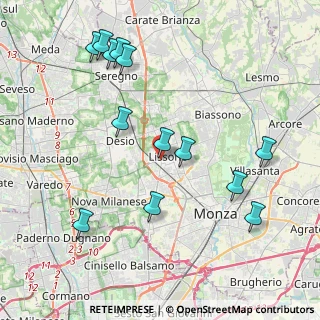 Mappa Via Giacomo Matteotti Angolo, 20851 Lissone MB, Italia (4.44846)