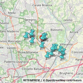 Mappa Via Giacomo Matteotti Angolo, 20851 Lissone MB, Italia (2.82733)