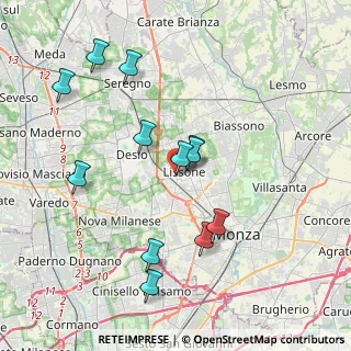 Mappa Via Giacomo Matteotti Angolo, 20851 Lissone MB, Italia (3.8275)