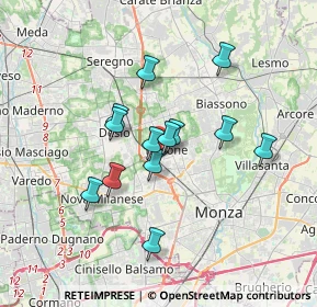 Mappa Via Giacomo Matteotti Angolo, 20851 Lissone MB, Italia (2.81385)