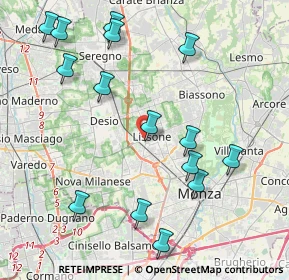 Mappa Via Giacomo Matteotti Angolo, 20851 Lissone MB, Italia (4.64867)