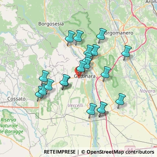 Mappa Via Chieri, 13045 Gattinara VC, Italia (6.8475)