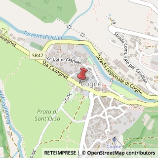 Mappa Via Bourgeois, 10, 11012 Cogne, Aosta (Valle d'Aosta)