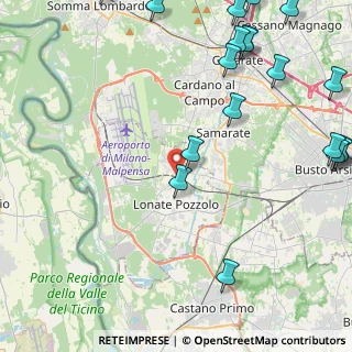Mappa Via Trento, 21010 Ferno VA, Italia (6.614)