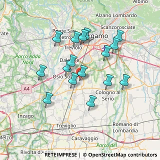 Mappa Via XI Febbraio, 24049 Verdello BG, Italia (6.70375)