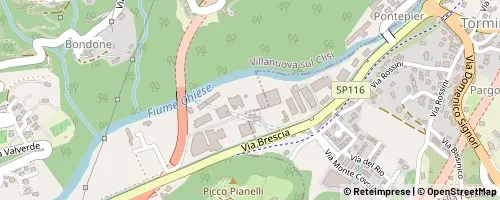 Mappa Villanuova sul Clisi