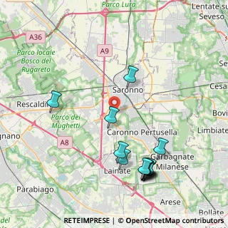 Mappa Via Celeste Milani, 21040 Origgio VA, Italia (4.56154)
