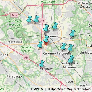 Mappa Via Celeste Milani, 21040 Origgio VA, Italia (3.64385)