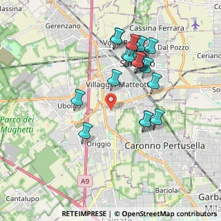 Mappa Via Celeste Milani, 21040 Origgio VA, Italia (1.8355)