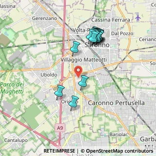 Mappa Via Celeste Milani, 21040 Origgio VA, Italia (1.898)