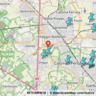 Mappa Via Celeste Milani, 21040 Origgio VA, Italia (3.33308)